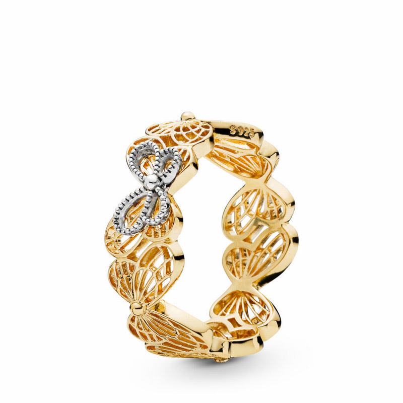 Pandora Shine™ Openwork Butterflies Stackable Ring Online NZ, Sterling Silver (835671-ZXJ)